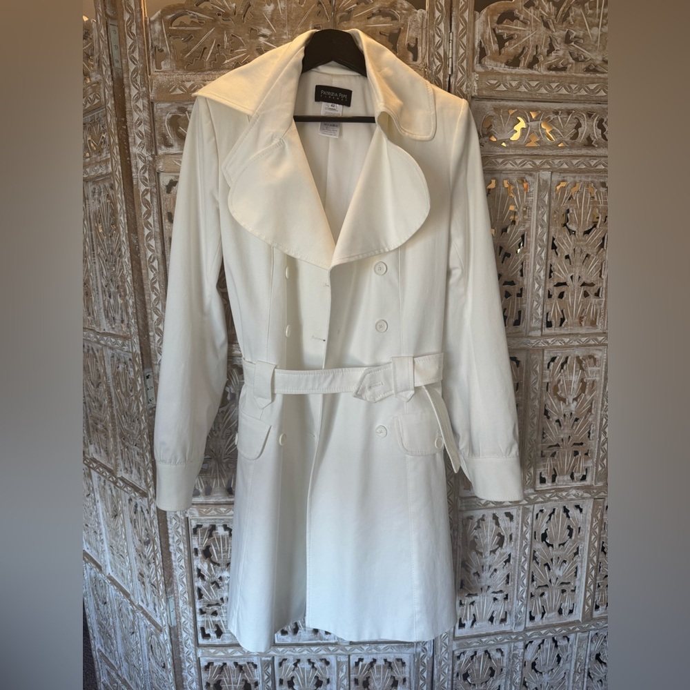 Patricia Pepe ,coat,  cream color, made in Italy size 42 /USA size S